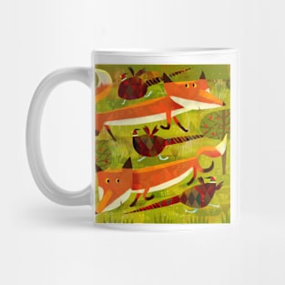 Fox and Pheasants Mug